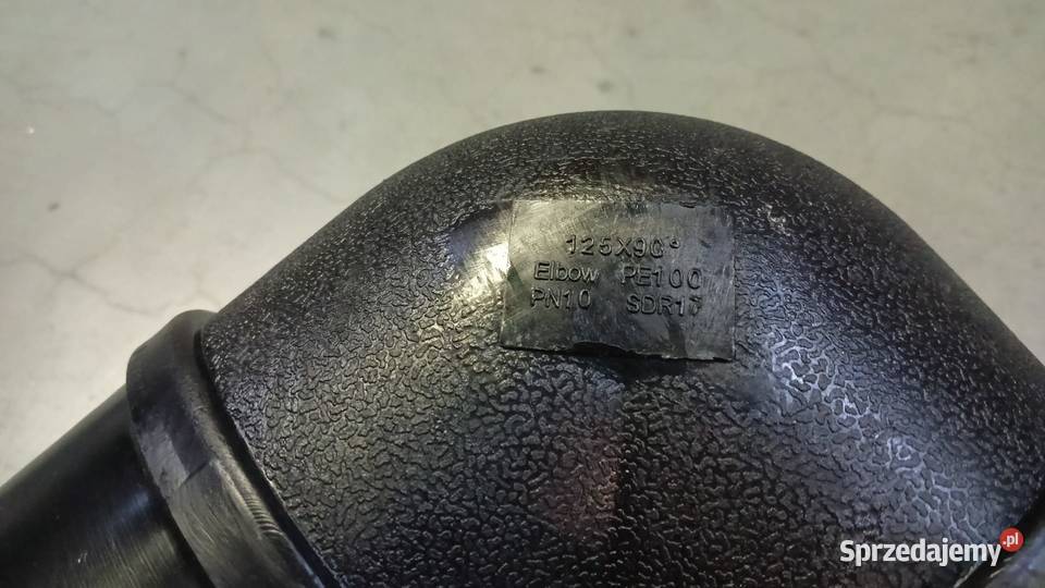 Łuk wtryskowy PEHD PE 100 DN 125 SDR 17 90 Maniowy sprzedam