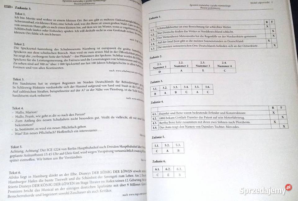 Teraz matura Niemiecki podstawowy i rozszerzony Chełm