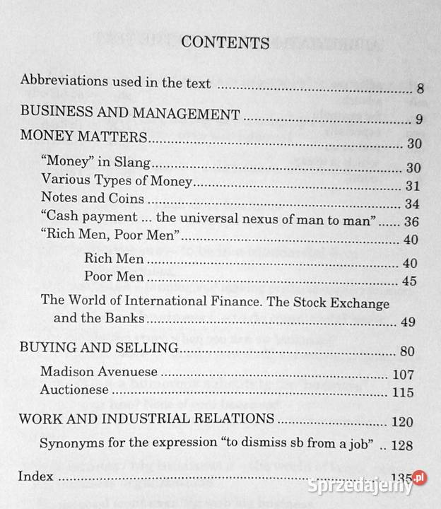 Business colloquialese Język potoczny biznesu Chełm sprzedam