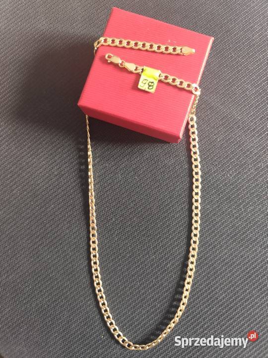 Złoty łańcuszek splot Ankier Skarżysko-Kamienna