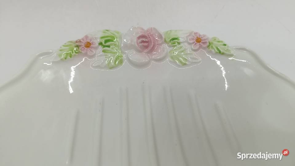 Ceramiczna mydelniczka ITALY z różami Zamość