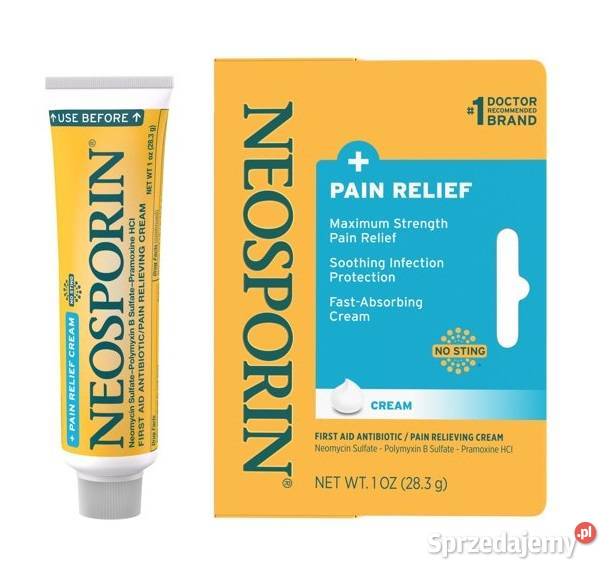 KREM NEOSPORIN ANTYBIOTYKOWY PRZECIWBÓLOWY 283g Poznań