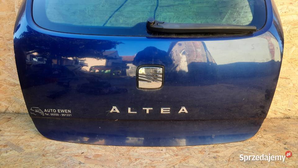 Kompletna klapa Seat Altea lak LS5S Dębno sprzedam