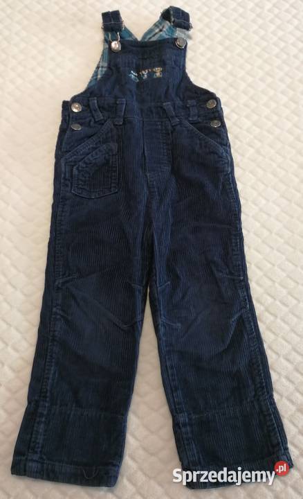 Spodnie ogrodniczki sztruksowe 92 Papagino Czeladź