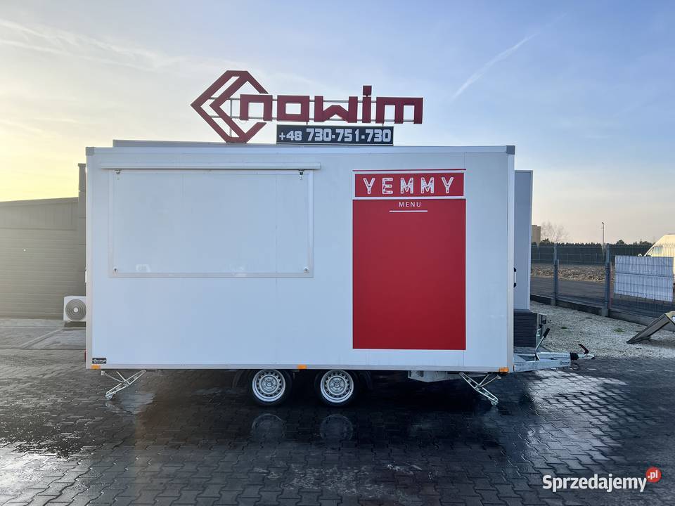 Przyczepa gastronomiczna kuchnia mobilna food Kotlin
