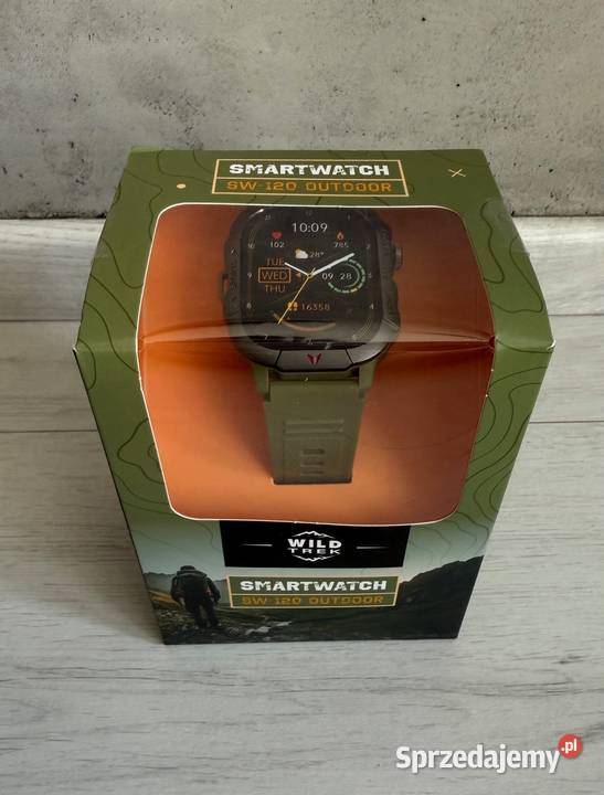 NOWY smartwatch zegarek zielony SW120 outdoor Unisex Łódź