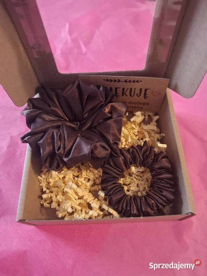 Zestaw mana i córka 2 scrunchie handmade Akcesoria do włosów wielkopolskie Smolice