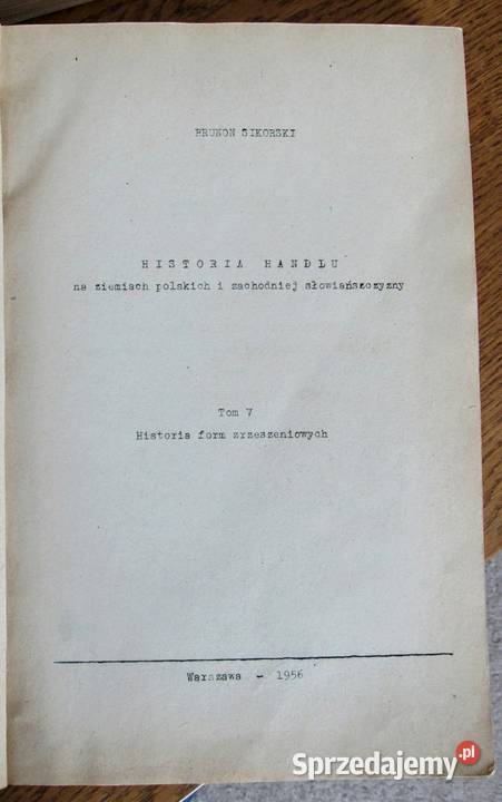 Historia handlu wydanie na prawach rękopisu Bychawka Trzecia