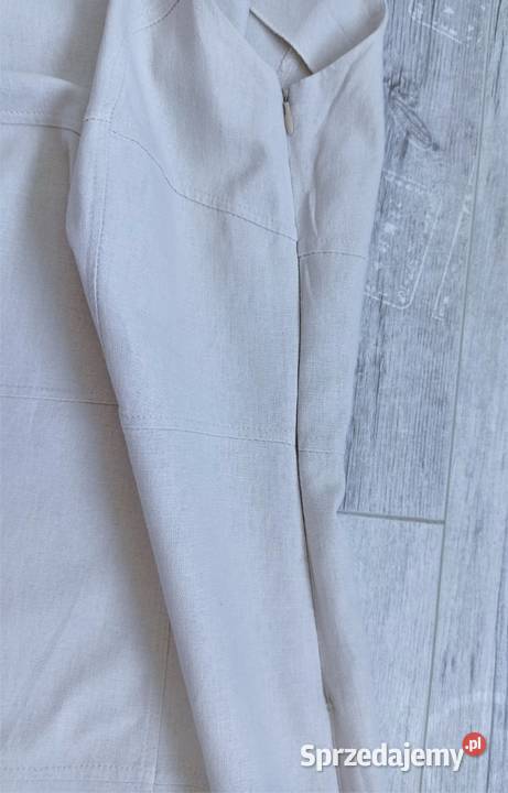 Długa letnia sukienka na każdą okazję len S śląskie