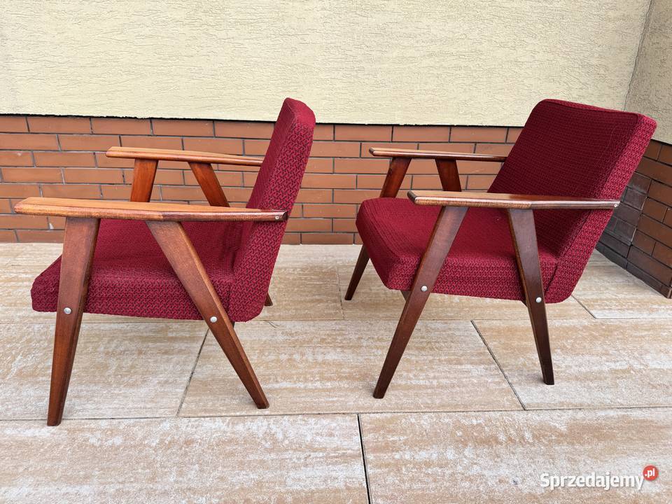 Fotel PRL lisek vintage art deco retro nie mazowieckie Garwolin