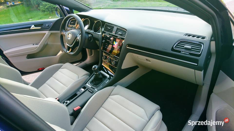 VW GOLF 7 FL 14TSI HIGHLINE SALON JASNE WNĘTRZE Inowrocław