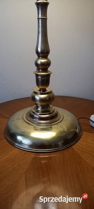 Piękna mosiężna lampa w stylu Art Deco duży Skierniewice