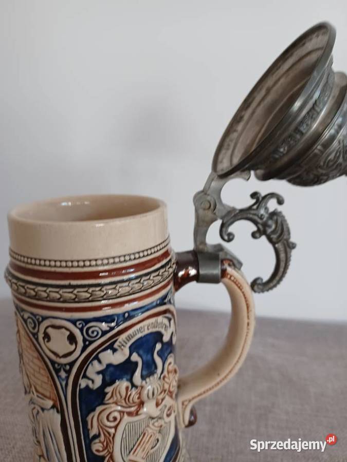 Kufel kolekcjonerski Ceramika kon XVIII w Porcelana i szkło Wrocław