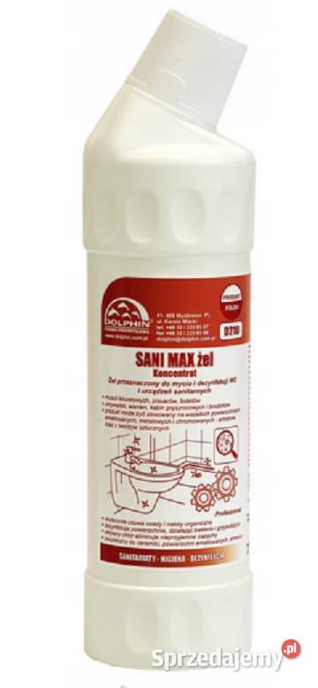 Mocny żel do mycia SANI emalia ceramika tworzywo lubelskie Lublin