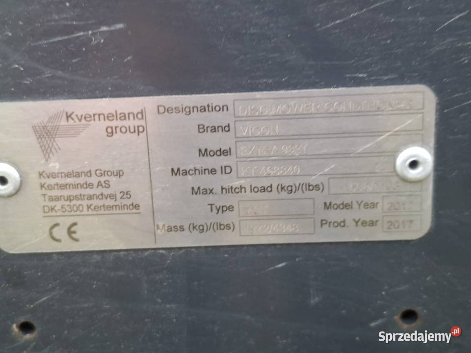 Kosiarka vicon 932 t ciągana Faszcze