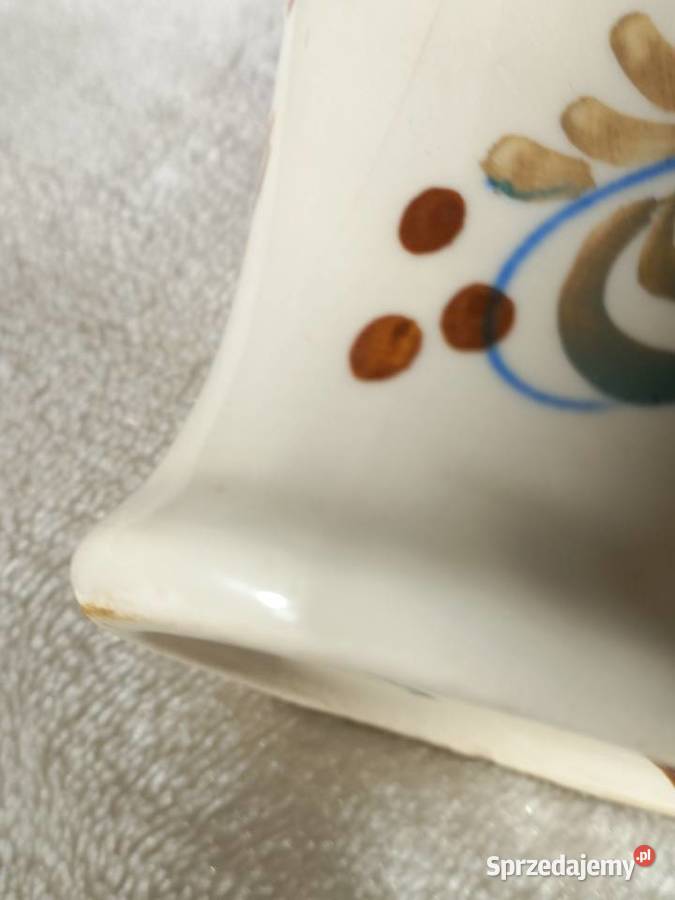 Wazon fajans Włocławek ptak Toruń