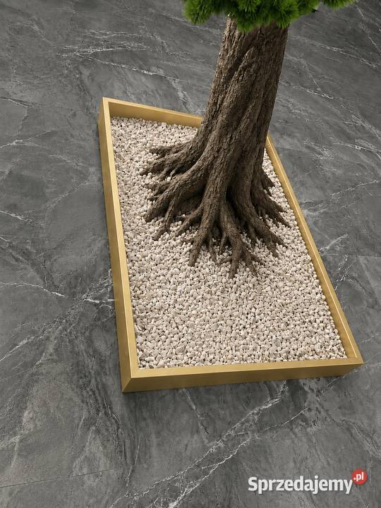 Złota donica do bonsai 10070 Stalowa rama Golkowice