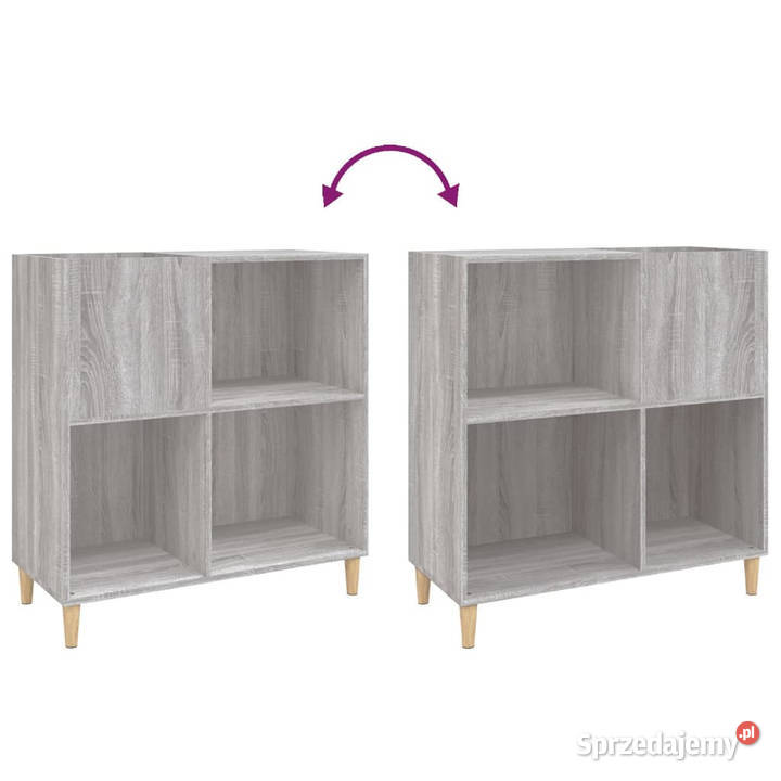 Szafka na płyty szary dąb sonoma 845x38x89 Warszawa