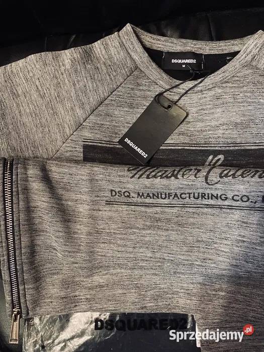 Nowa Bluza DSQUARED2 Rough Zip Grey org Rozmiar S Szczecin