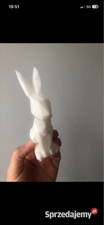 Biały zajączek na Wielkanoc Kłodawa