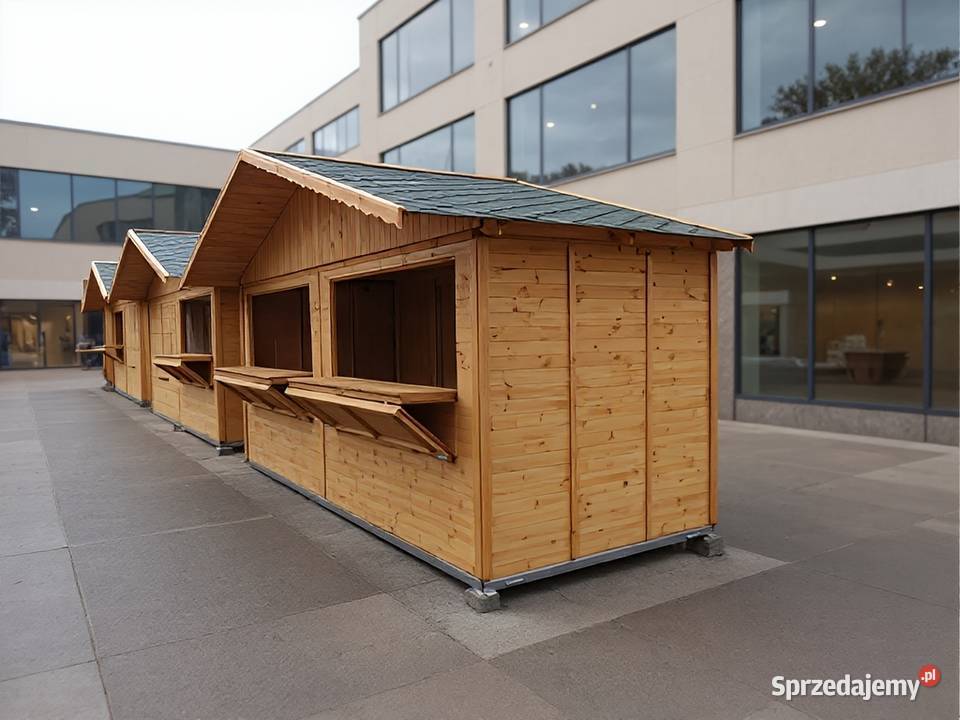 DOMEK HANDLOWY 2 DREWNIANY KIOSK SKLEPIK Parzymiechy