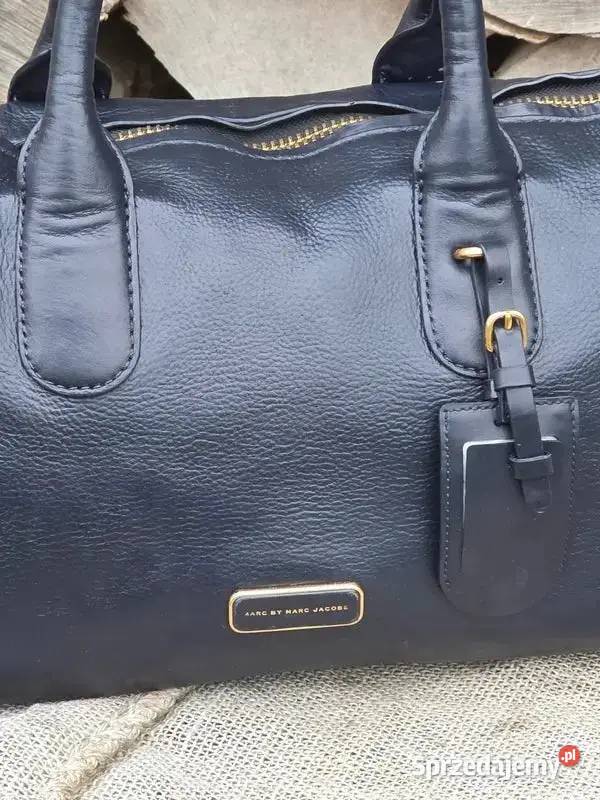 Marc Jacobs Duża skórzana torebka kuferek gruba
