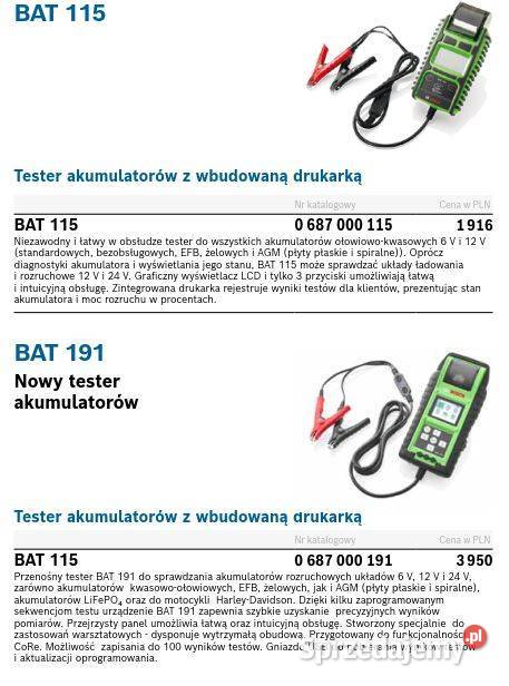 TPA 400 Bosch Tire Pressure Analyzer 400 Bielsko-Biała