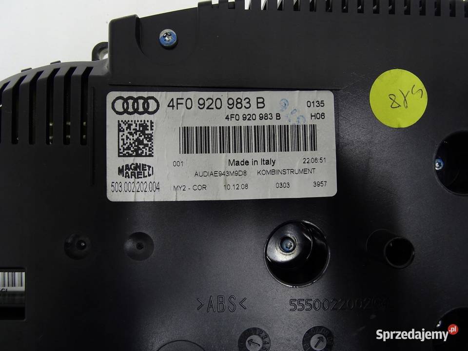 LICZNIK ZEGARY 4F0920983B 20 TDI CAG AUDI A6 C6
