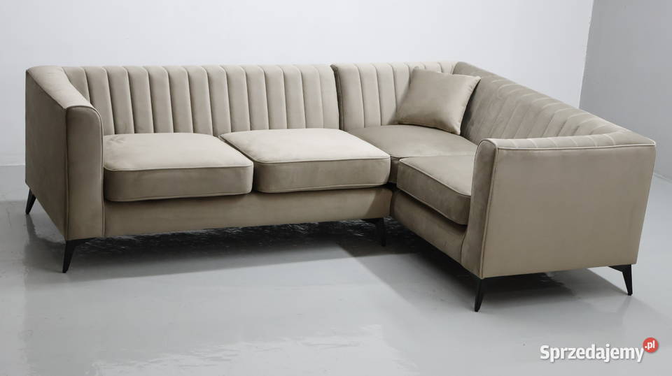 TŁL Narożnik nowoczesny design ciemny beż Narożniki