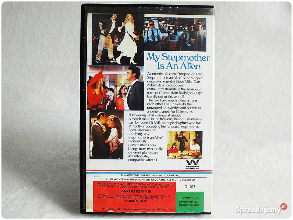 Kaseta VHS Moja macocha jest kosmitką Film na komedia Kultura i Rozrywka Żary