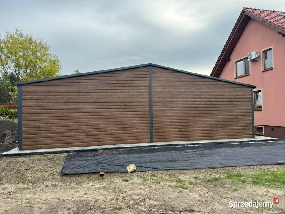 Nowoczesny garaż 9x6 magazyn blaszany trzy Czeremcha