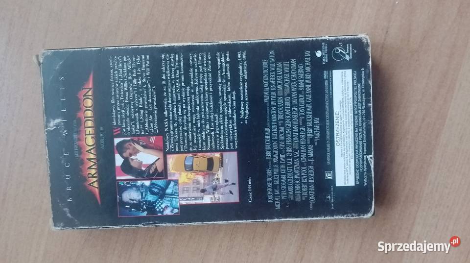 Kaseta VHS armageddon VHS Czarzyzna