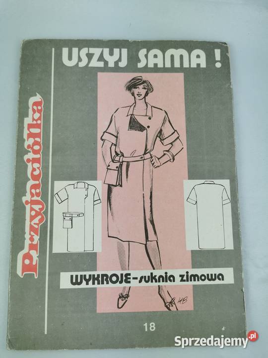Uszyj sama wykroje suknia zimowa Wiśniowa