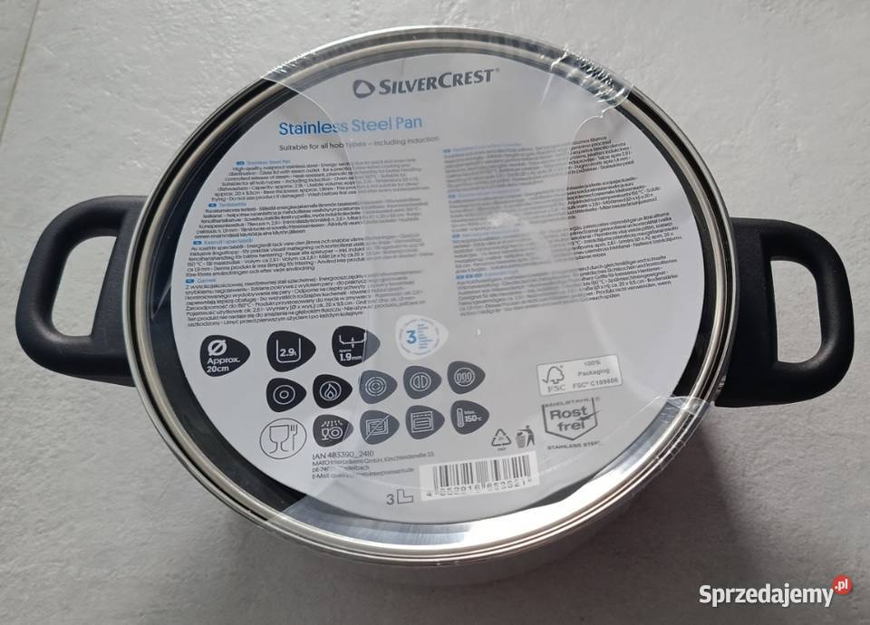 SILVERCREST Garnek ze stali szlachetnej 20 26 L Ełk