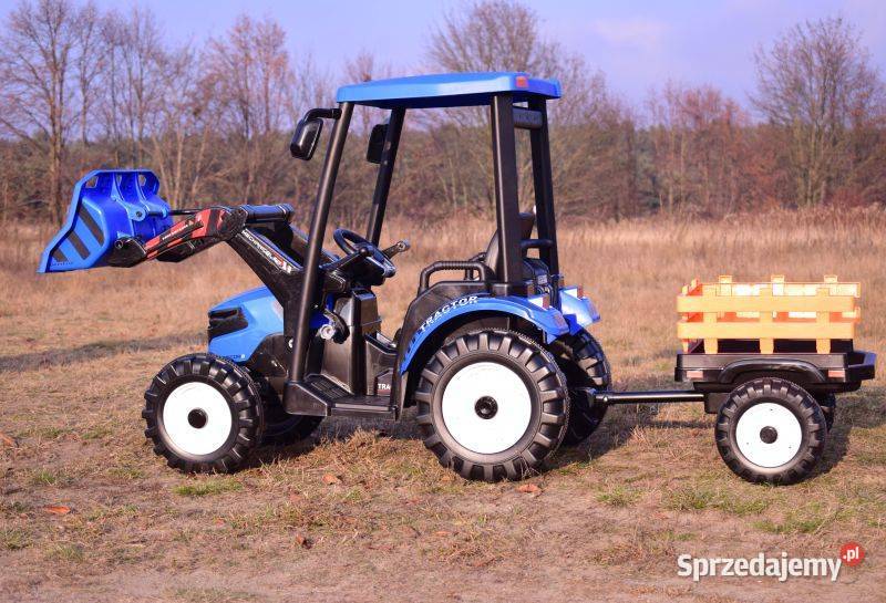 OLBRZYMI TRAKTOR NA AKUMULATOR Z PRZYCZEPĄ 12 V