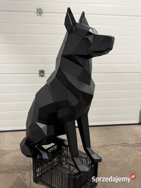 Pies ze stali 3D dekoracja domu ogrodu Pozostałe Opole