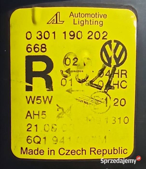 VW Polo 9nokularreflektor prawykomplet Klebark Mały sprzedam
