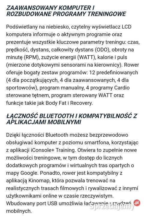 Rower stacjonarny Zipro Rook stan idealny Jeżów