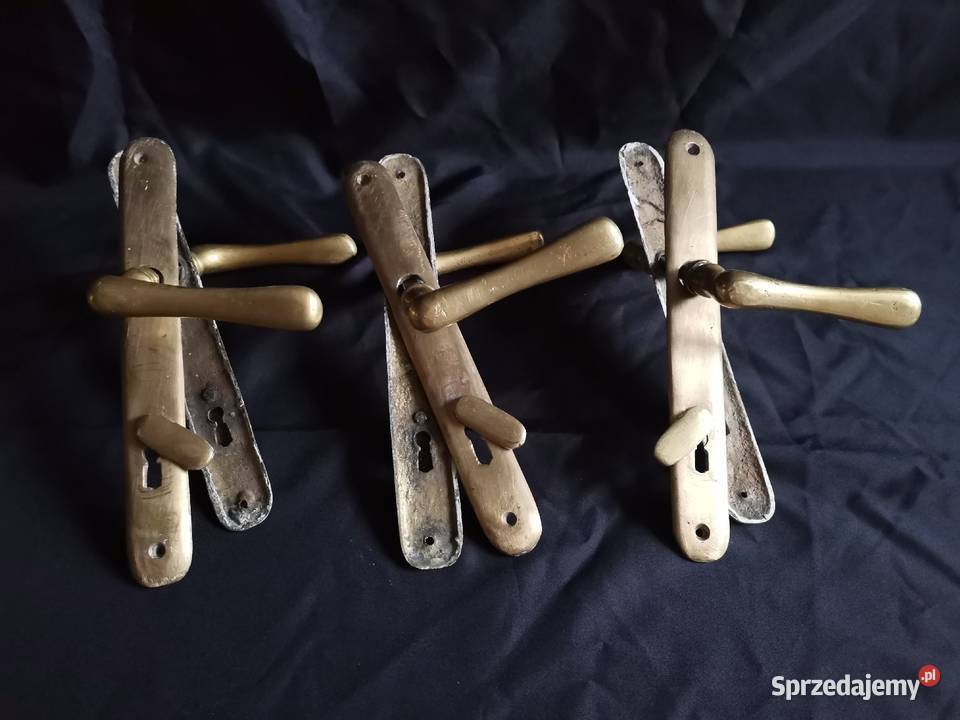 Stare przedwojenne klamki szyldy okucia stary
