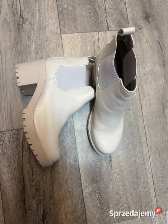 39 Rainbow Kremowe botki kowbojki nowe brązowy/beżowy Kraków