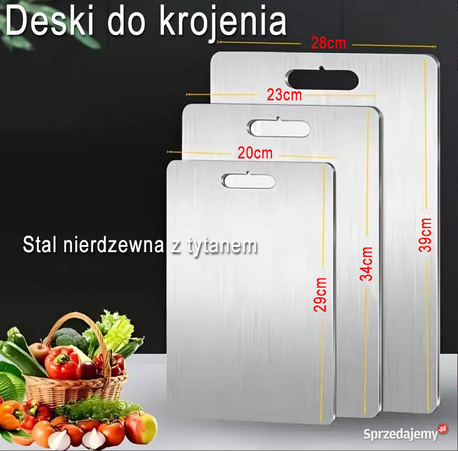 Deska do krojenia stal nierdzewna tytan 3 Pozostałe Krosno