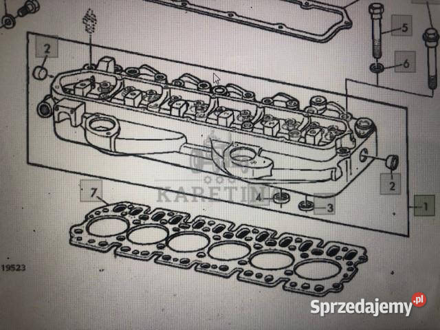 John Deere 6359D Głowica Cylindrów AR73978 Jastrzębniki sprzedam