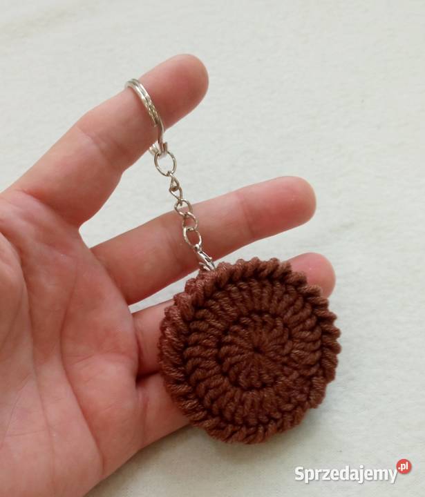Ciasteczko Oreo wykonane na szydełku brelok łódzkie Łask