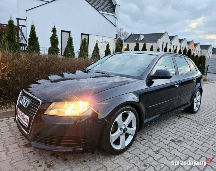 Audi A3 Sportback Rata 450 Zadbany SPORT Serwis elektryczne lusterka Śrem