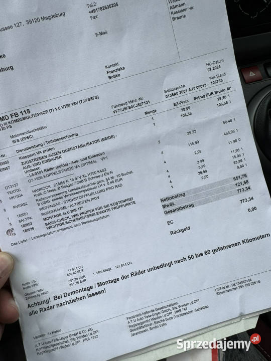 Citroen Berlingo Berlingo 16 benzyna 120 Bogata Szerominek sprzedam