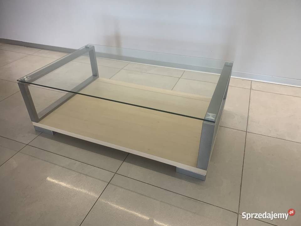 SZKLANA ŁAWA STOLIK OKOLICZNOŚCIOWY Z NIEMIEC Stoliki kawowe i ławy Kalety