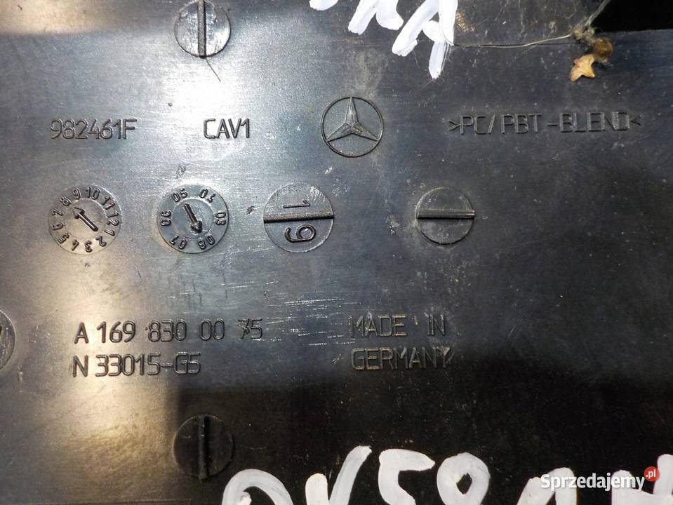 MERCEDES A W169 LIFT 09r listwa maski podszybie Suków