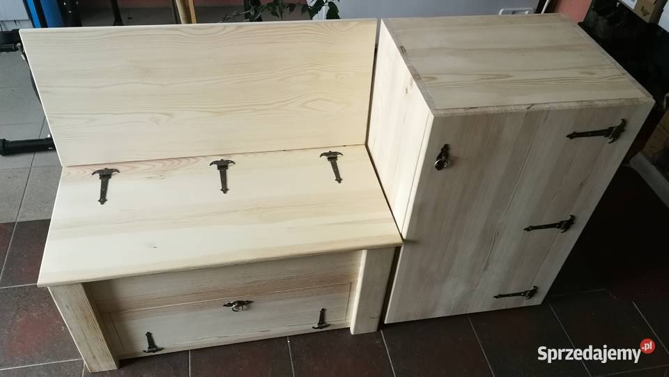 Zestaw mebli do przedpokoju skrzynioławka szafka Radków sprzedam