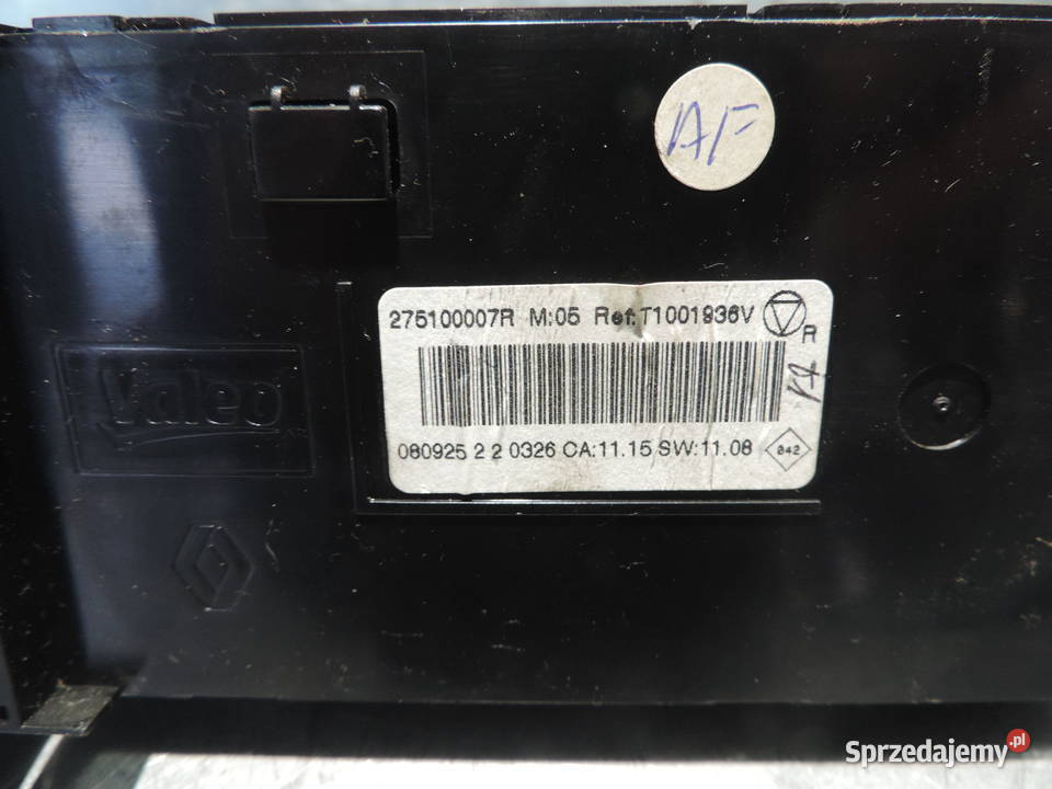 RENAULT MEGANE III SCENIC III PANEL KLIMATRONIK Panele sterowania, przełączniki Nowy Sącz sprzedam