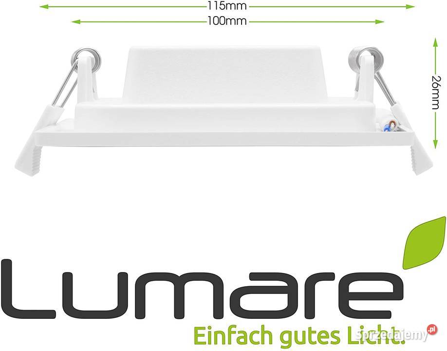 LUMARE LED 6W 450LM 2700K DO ZABUDOWY Spot 115mm Rybnik sprzedam